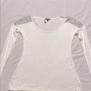 EXPRESS EMBELLISHED Rhinestone Shoulder Women’s Sweater Sz Medium NWOT